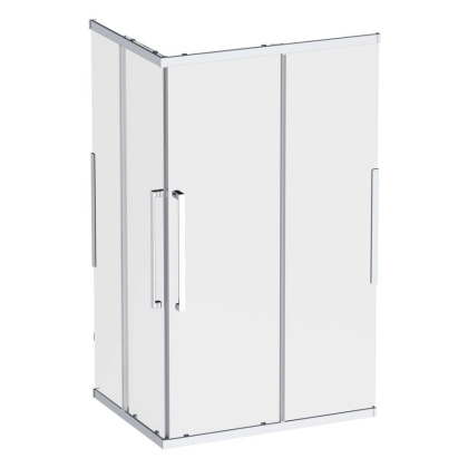 W84G-403-12090-MТ Душевое ограждение Func Square Slide 120х90, мат Хром, прозрачное