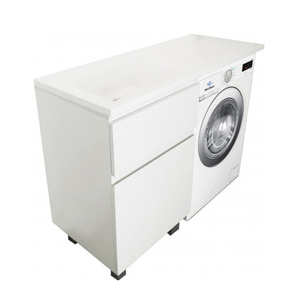 Тумба напольная под умывальник Dallas Luxe 1200х482 2 ящика (ШхГхВ) 548х476х860