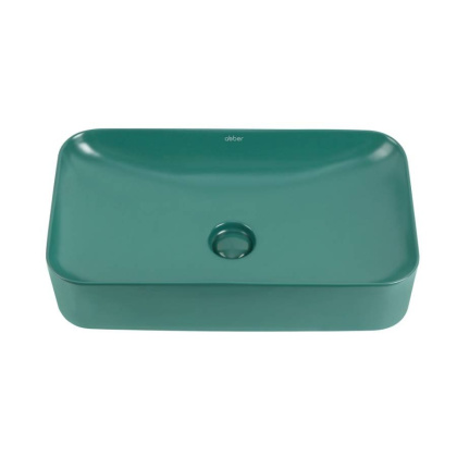 Раковина накладная ABBER Rechteck AC2204MBG зеленая матовая