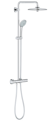 Душевая система с термостатом для настенного монтажа, GROHE Euphoria 260, хром, (27296002) Душевая система с термостатом для настенного монтажа, GROHE Euphoria 260, хром, (27296002)
