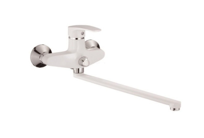 Смеситель для ванны латунь, белый S5022F