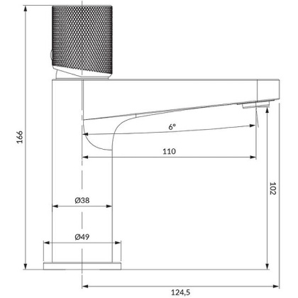 Смеситель для умывальника OMNIRES CONTOUR CT8010CR (хром) Смеситель для умывальника OMNIRES CONTOUR CT8010CR (хром)