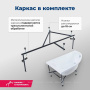 Акриловая ванна Aquanet Mia 140x80 L (с каркасом)