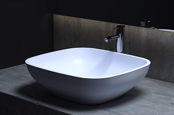 Раковина Salini GLORIA 308 1102208MRH S-Stone покраска по RAL снаружи, накладная, матовая Раковина Salini GLORIA 308 1102208MRH S-Stone покраска по RAL снаружи, накладная, матовая