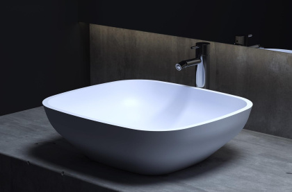Раковина Salini GLORIA 308 1102208MRH S-Stone покраска по RAL снаружи, накладная, матовая Раковина Salini GLORIA 308 1102208MRH S-Stone покраска по RAL снаружи, накладная, матовая