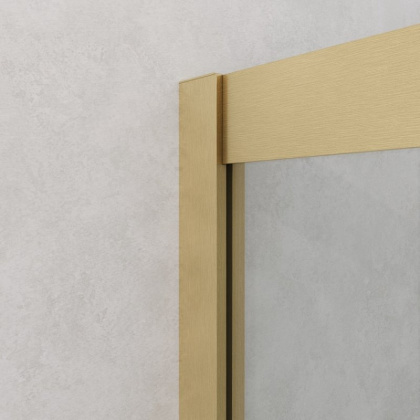 RELAX-304-P-1-100-C-BORO Душевой уголок, отделка Брашированное золото