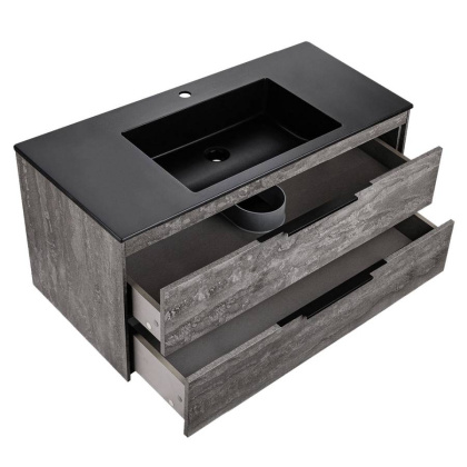 База под раковину Chiara 2D 1000 подвесная, 2 выкатных ящика soft-close, G.Stone База под раковину Chiara 2D 1000 подвесная, 2 выкатных ящика soft-close, G.Stone