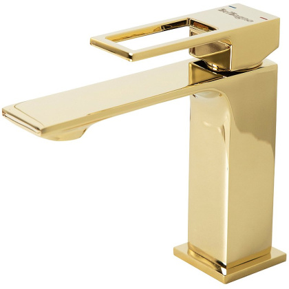 LUCE Смеситель для раковины с донным клапаном, золото LUC-LVM-ORO LUCE Смеситель для раковины с донным клапаном, золото LUC-LVM-ORO