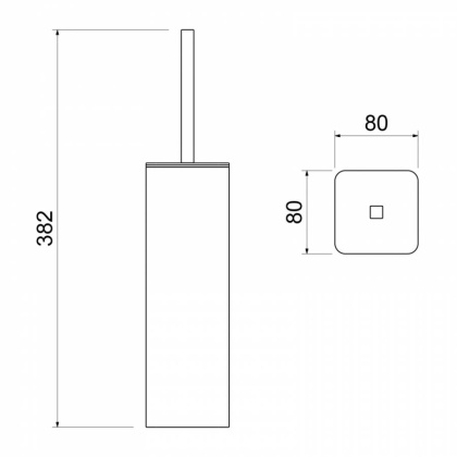 Щетка для туалета напольная Timo Torne 43161/00 хром
