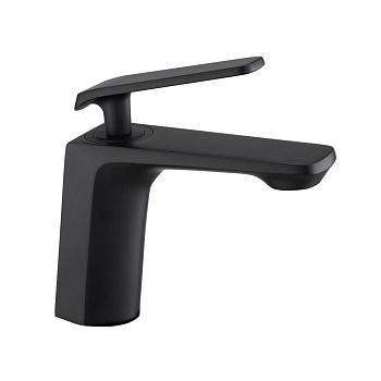 Смеситель для раковины латунь, черный S8001H