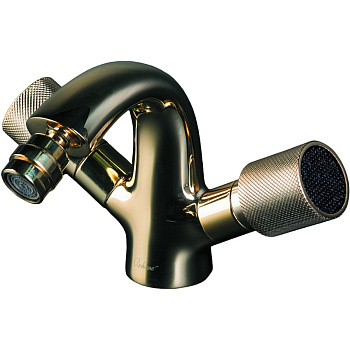 Смеситель для биде ROYAL CRYSTAL black, золото_Комплект