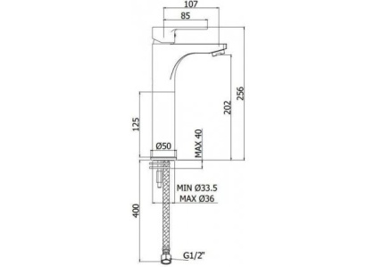 Смеситель для раковины Paffoni Red RED071CR105