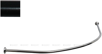 Карниз для ванны Aquanet Allento полукруглый 170x100 черный