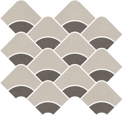 Декор Таделакт наборный бежевый светлый, коричневый матовый обрезной 30x28x0,9