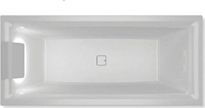 Акриловая ванна  STILL SQUARE LED 180x80 L RIHO FALL