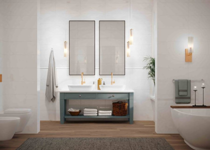 Бордюр Листелло матовое серебро 0,7x60