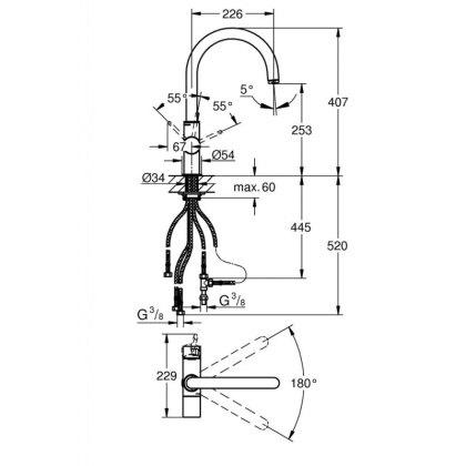 Смеситель для кухни Grohe Blue Pure 33251000 хром Смеситель для кухни Grohe Blue Pure 33251000 хром