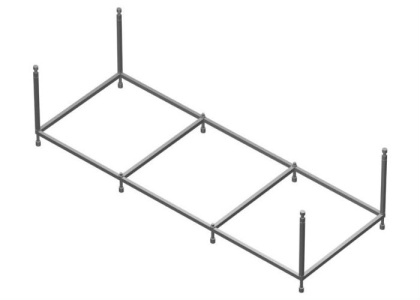 W52A-180-080W-R Inspire V2.0 Каркас для ванны 180х80 , комплект W52A-180-080W-R Inspire V2.0 Каркас для ванны 180х80 , комплект