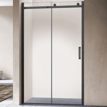 Душевая дверь Como VPS-1C120CLB, 1200, черный, стекло прозрачное