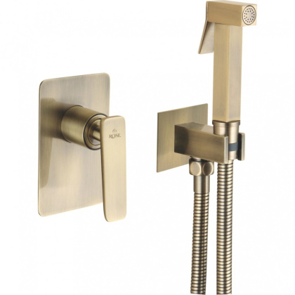Гигиенический душ со смесителем Rose R1605Q, бронза Гигиенический душ со смесителем Rose R1605Q, бронза