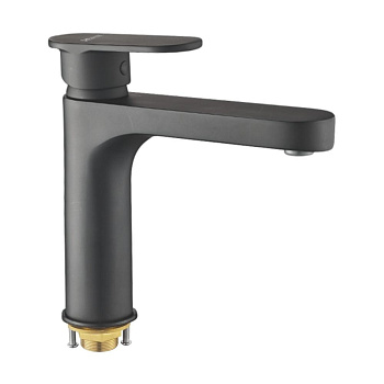 Смеситель для раковины латунь, черный S8701H