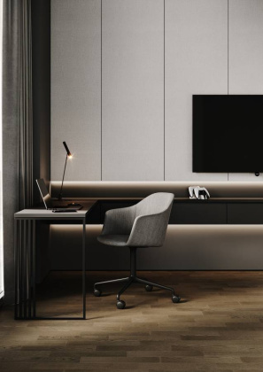 Кварцевый паркет QUARTZ PARQUET 44-1258-04 Дуб Амбарный 400*100*5мм, 0,6 мм, Браш, фаска, 5G