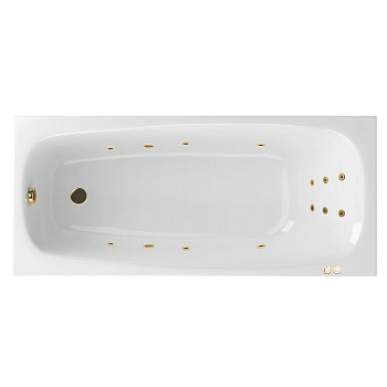 Ванна EXCELLENT Layla 180x80 "LINE" (золото)