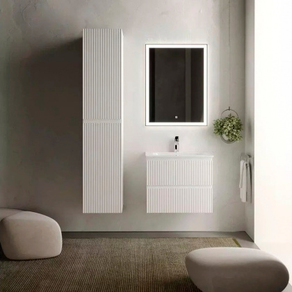 Тумба подвесная SANCOS Snob R 590х445х500, c двумя ящиками оснащенными доводчиками, Bianco, арт.SNR60W Тумба подвесная SANCOS Snob R 590х445х500, c двумя ящиками оснащенными доводчиками, Bianco, арт.SNR60W