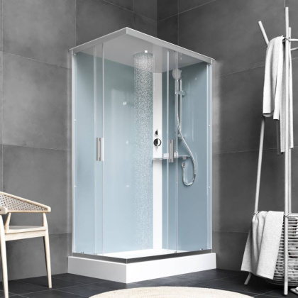 W90C-404-12090MT Gem кабина душевая  120x90, прямоугольная, профиль матовый Хром, стекло прозрачное W90C-404-12090MT Gem кабина душевая  120x90, прямоугольная, профиль матовый Хром, стекло прозрачное