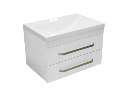 Тумба подвесная под умывальник Monaсo 700х480 2 ящика (ШхГхВ) 698х476х430