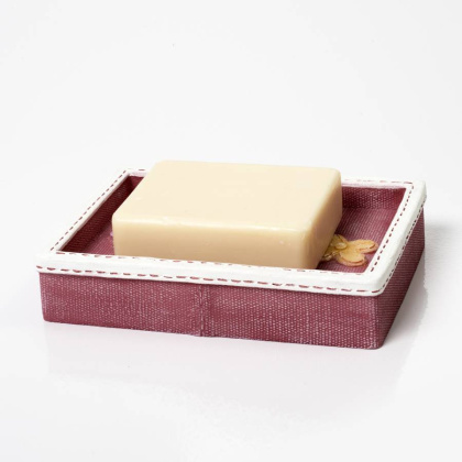 Мыльница Ammer, 12,8х2,7х9,4 см, розовая, K-6429