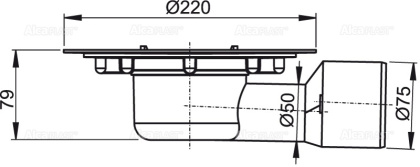 Корпус сливного трапа DN50/70 мм боковой Корпус сливного трапа DN50/70 мм боковой