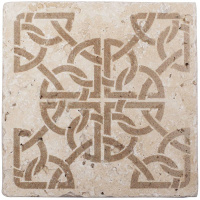 Натуральный травертин, ORNAMENT №4 10x10, Provance