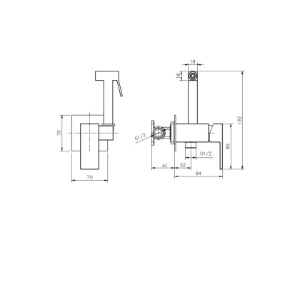 Гигиенический душ встраиваемый RUSH Thira (TR3635-99) Гигиенический душ встраиваемый RUSH Thira (TR3635-99)