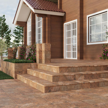 Ступень фронтальная PELDANO RED 33х24,5х4, Manhattan