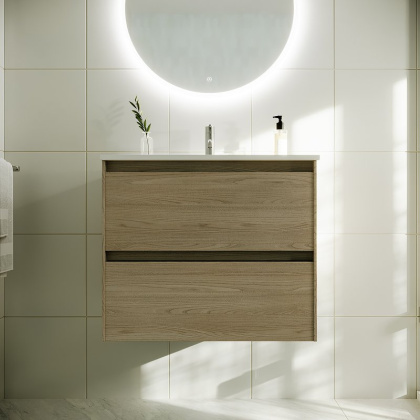 Тумба подвесная SANCOS Cento 590х450х500, c двумя ящиками оснащенными доводчиками, карпатская ель, арт. CN60KE Тумба подвесная SANCOS Cento 590х450х500, c двумя ящиками оснащенными доводчиками, карпатская ель, арт. CN60KE