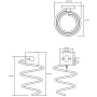 Держатель для фена Bemeta Beta 132117022 Хром, спиралевидный
