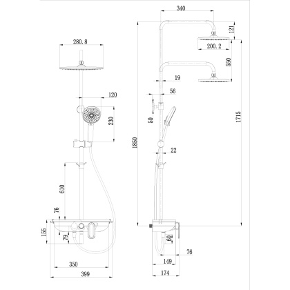 Смеситель Lemark Tropic LM7012C для ванны и душа Смеситель Lemark Tropic LM7012C для ванны и душа