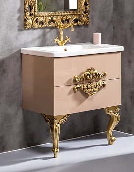 Тумба 80см*43,5 CAPPUCINO (керам.моноблок) 830-080-CP Boheme