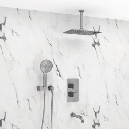 A171568 Thermo Встраиваемый комплект для ванны с верхней душевой насадкой, лейкой и изливом A171568 Thermo Встраиваемый комплект для ванны с верхней душевой насадкой, лейкой и изливом