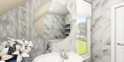 Мозаика Fontana Great Bonaparte серая 307см*271см*6мм (1уп/11шт), м2