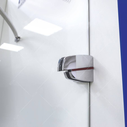 Душевой уголок RGW SA-41, 02034192-11, 90 х 120 см прямоугольный, стекло прозрачное, хром/красный