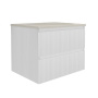 База под раковину Welle 600 подвесная, 2 выкатных ящика soft-close, M.White