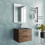 База под раковину Chiara 2D 600 подвесная, 2 выкатных ящика soft-close, C.Oak