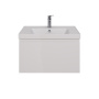 Тумба Lemark VEON MINI 70см под 1 раковину, подвесная,1 ящик, цвет корпуса, фасада: Белый глянец