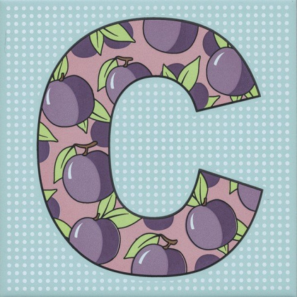 Керамический декор HGD\A544\5185 Сад-огород фиолетовый (20см*20см*6,9мм) (10шт/0,4м2) Слива, шт