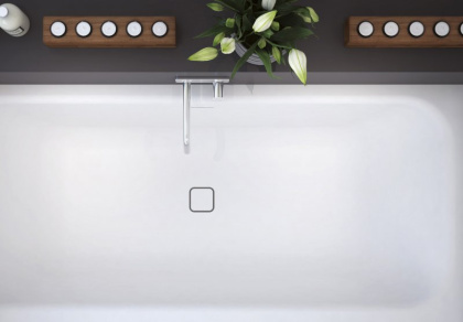 TITAN-VARIO-180-80-BLD Ванна из литьевого мрамора, встраиваемая в подиум Цвет Белый 