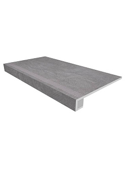 Комплект (Ступень SR01 (33x120) непол. (прямоугол. бортик) с насечками + Подступенок (14,5x120)) Комплект (Ступень SR01 (33x120) непол. (прямоугол. бортик) с насечками + Подступенок (14,5x120))