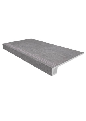 Комплект (Ступень SR01 (33x120) непол. (прямоугол. бортик) с насечками + Подступенок (14,5x120)) Комплект (Ступень SR01 (33x120) непол. (прямоугол. бортик) с насечками + Подступенок (14,5x120))