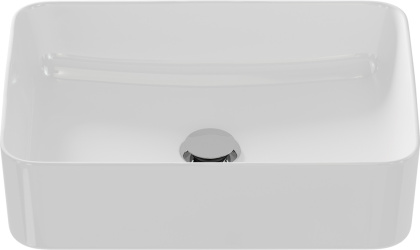 Прямоугольная тонкостенная мебельная раковина CREA, размером 50 см.